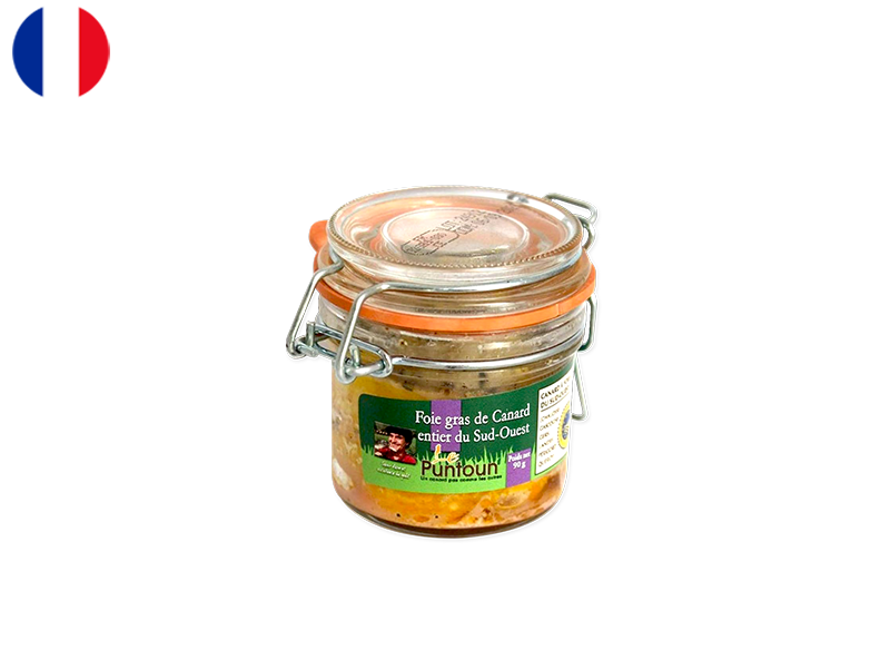 Foie Gras, Whole Duck - Ferme du Puntoun (Small Jar), 90g