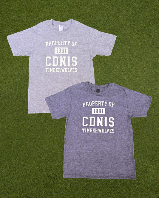 Property of 1991 CDNIS Timberwolves Tee