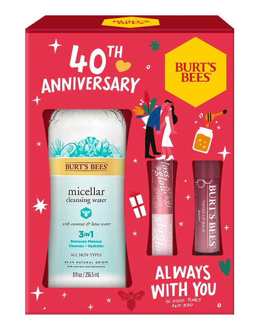 Burt's Bees Glow & Kiss Gift