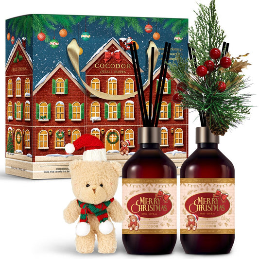COCODOR Christmas Reed Diffuser Set / Black cherry