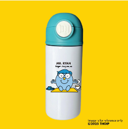 Personalized Straw Bottle - Yellow / Blue / Pink