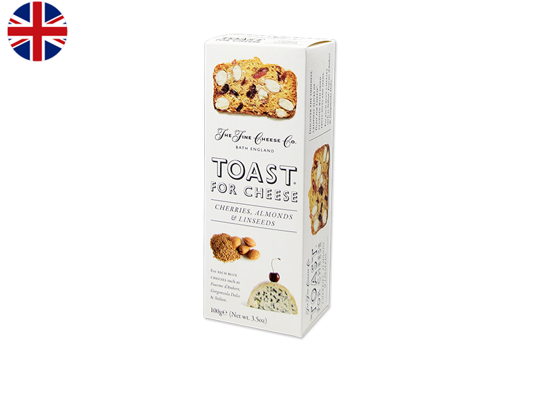 Toasts with Cherries, Almonds and Linseeds, 100g